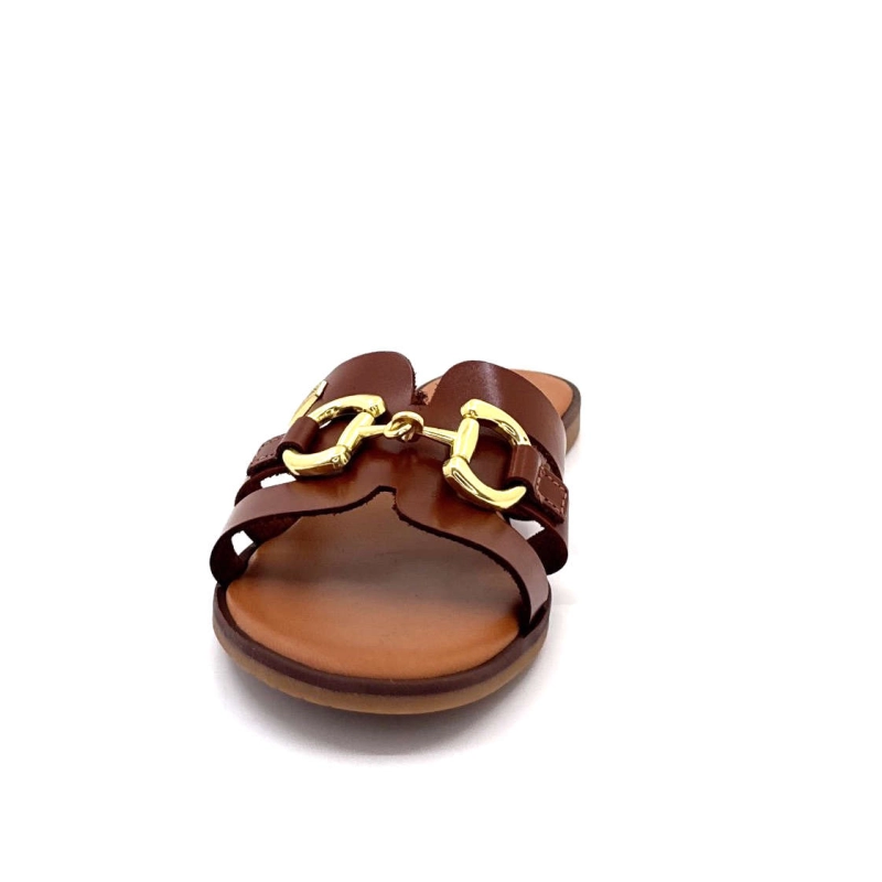 Les Tropeziennes 330589 Hamia F Cuir Marron 330589 HAMIA F - TAN Printemps Eté 2025