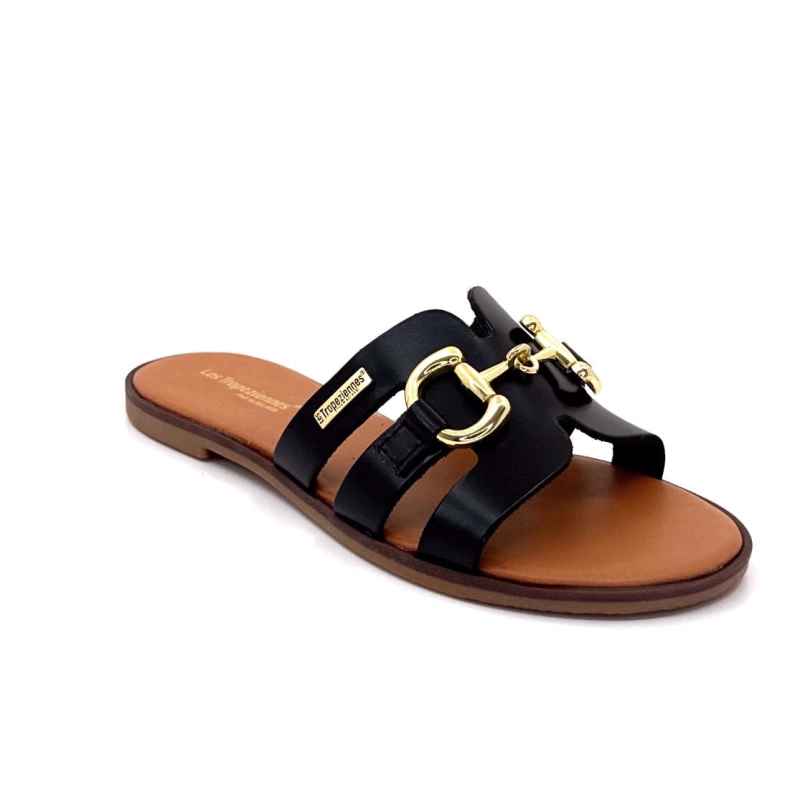 Les Tropeziennes 330590 Hamia Cuir Noir 330590 HAMIA F - NOIR Printemps Eté 2025