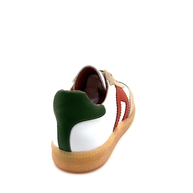 BLG 86 08200 Daim Beige Cuir Blanc Vert Brique 08200 - SER CRUDO + NAPPA BLANCO Printemps Eté 2025