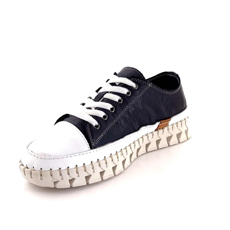 Ivoire Ya180 Cuir Marine YA180 LACETS - DEEP OCEAN / WHIT Printemps Eté 2025