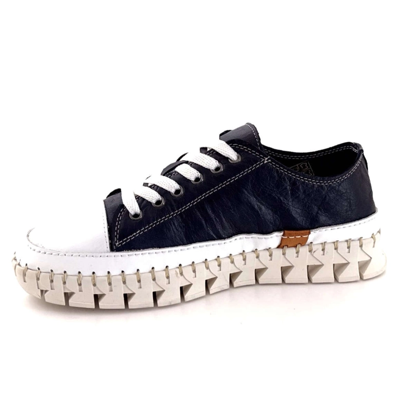 Ivoire Ya180 Cuir Marine YA180 LACETS - DEEP OCEAN / WHIT Printemps Eté 2025