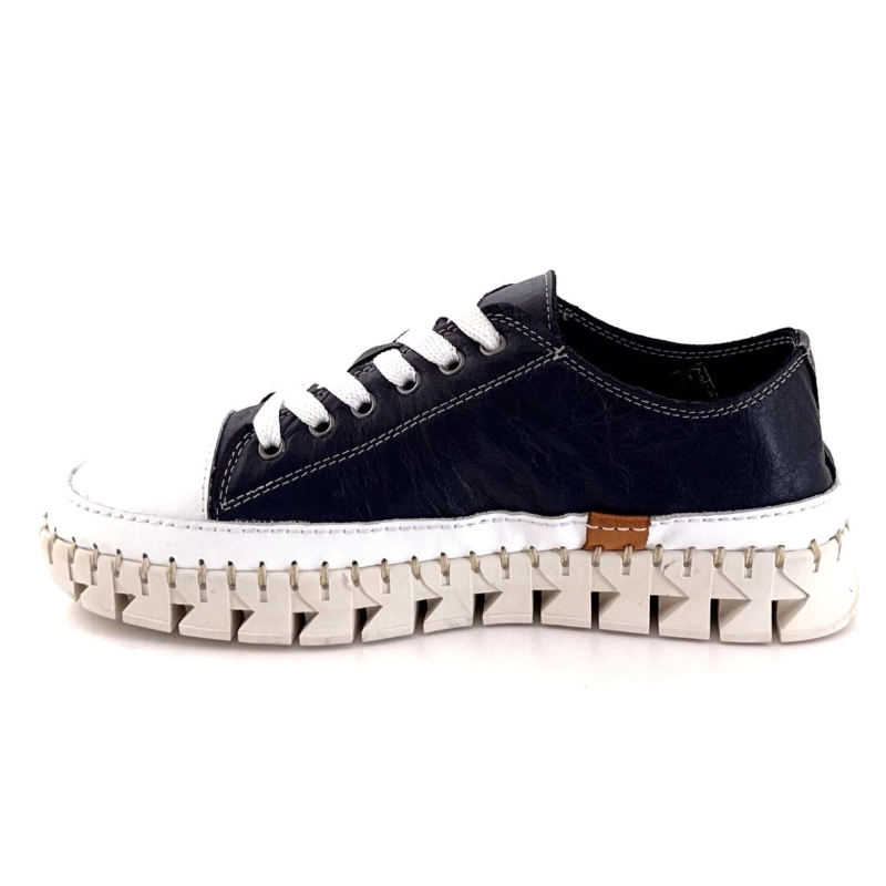 Ivoire Ya180 Cuir Marine YA180 LACETS - DEEP OCEAN / WHIT Printemps Eté 2025