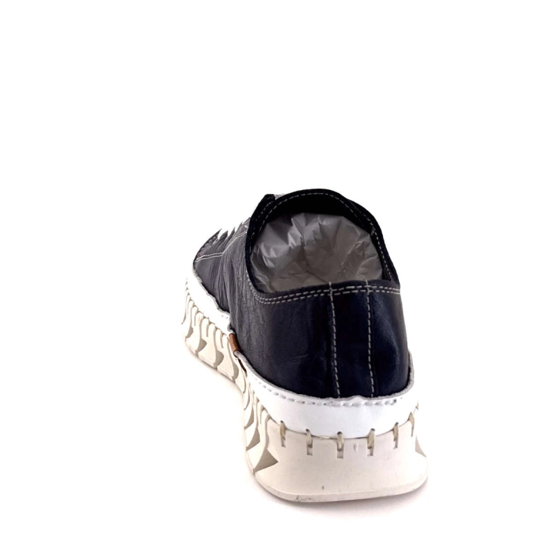 Ivoire Ya180 Cuir Marine YA180 LACETS - DEEP OCEAN / WHIT Printemps Eté 2025