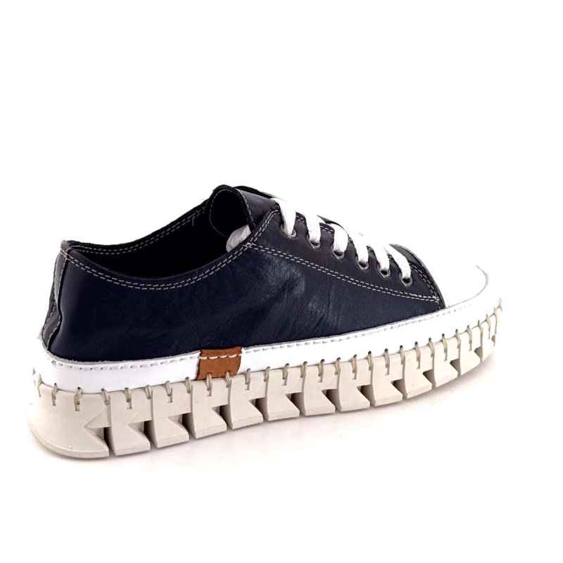 Ivoire Ya180 Cuir Marine YA180 LACETS - DEEP OCEAN / WHIT Printemps Eté 2025