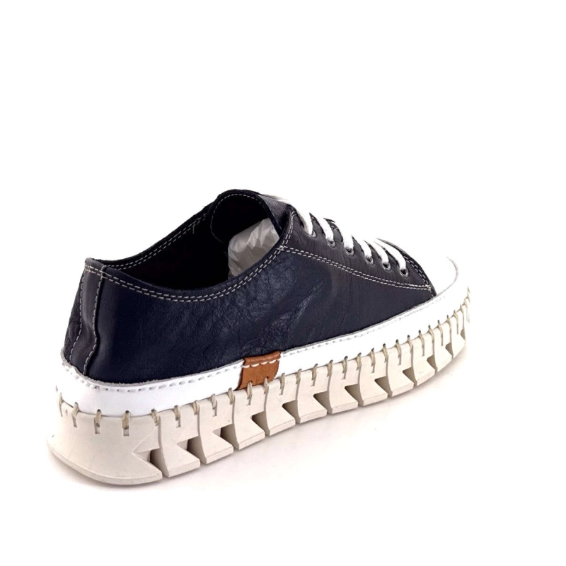 Ivoire Ya180 Cuir Marine YA180 LACETS - DEEP OCEAN / WHIT Printemps Eté 2025