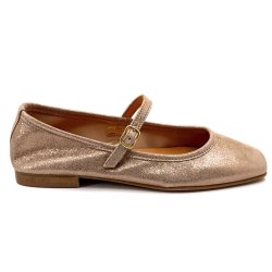 Ballerinas mit Ivoire 55362 Gold Bardon Leder