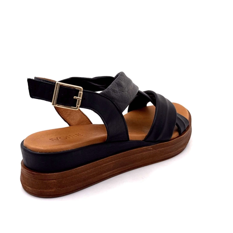 Ivoire Mct 2503 Cuir Noir MCT 2503 - NOIR Printemps Eté 2025