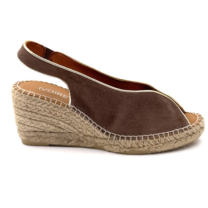 Ivoire Leslie Daim Taupe LESLIE / - DAIM - TAUPE Printemps Eté 2025