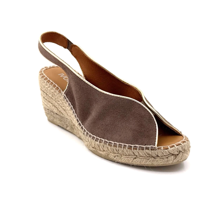 Ivoire Leslie Daim Taupe LESLIE / - DAIM - TAUPE Printemps Eté 2025