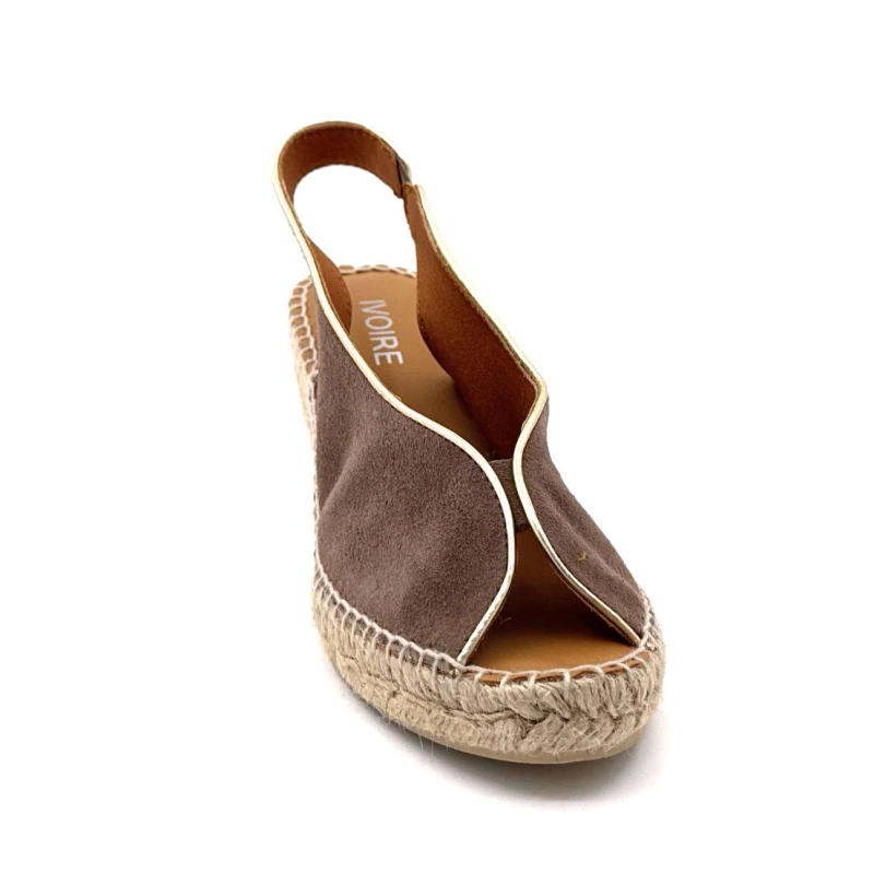 Ivoire Leslie Daim Taupe LESLIE / - DAIM - TAUPE Printemps Eté 2025