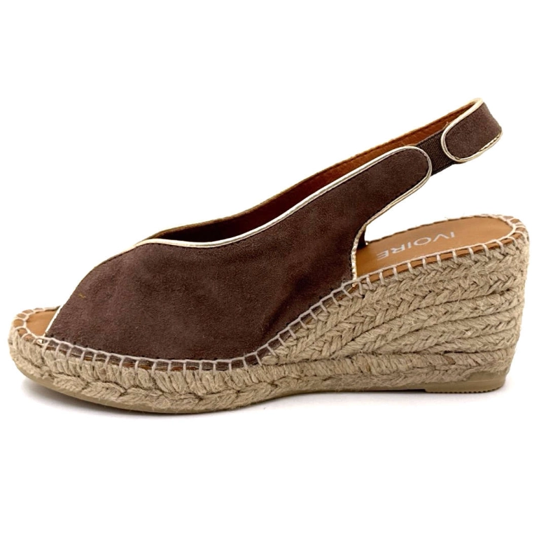 Ivoire Leslie Daim Taupe LESLIE / - DAIM - TAUPE Printemps Eté 2025