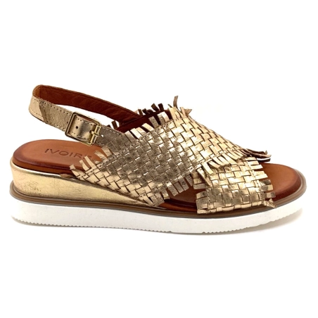 Ivoire 04-83-1060 Cuir Tressé Or 04-83-1060 - TRESSE - METALIC GO Printemps Eté 2025