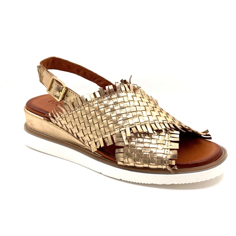 Ivoire 04-83-1060 Cuir Tressé Or 04-83-1060 - TRESSE - METALIC GO Printemps Eté 2025