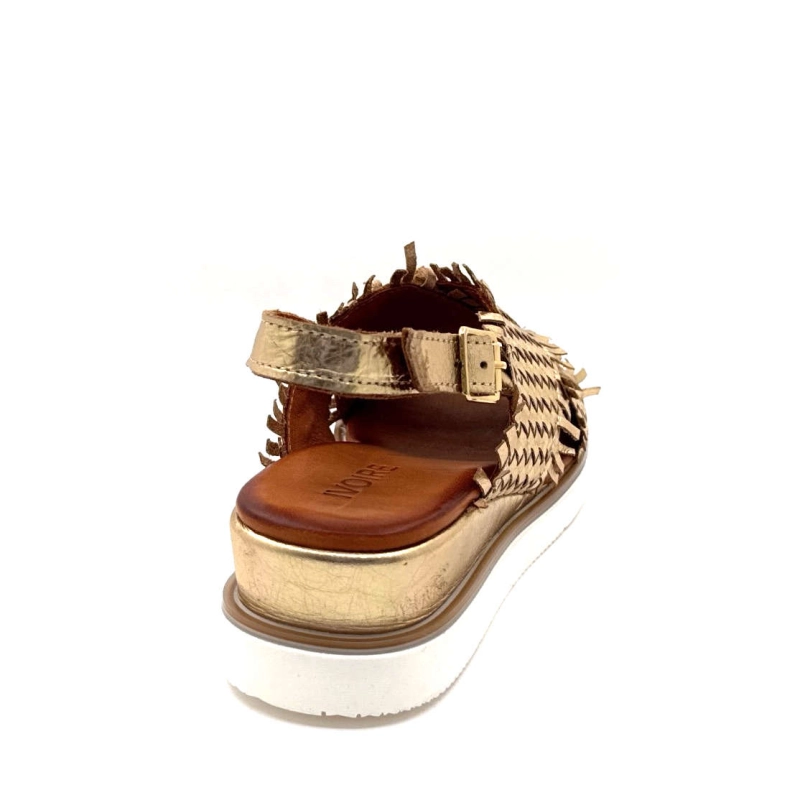 Ivoire 04-83-1060 Cuir Tressé Or 04-83-1060 - TRESSE - METALIC GO Printemps Eté 2025