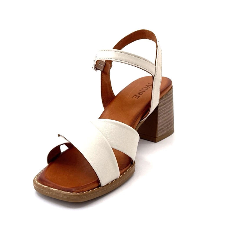 Ivoire 04-51-302 Cuir Crème 04-51-302 - CREMA Printemps Eté 2025