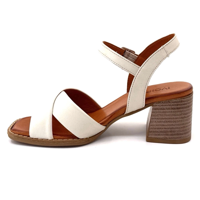 Ivoire 04-51-302 Cuir Crème 04-51-302 - CREMA Printemps Eté 2025