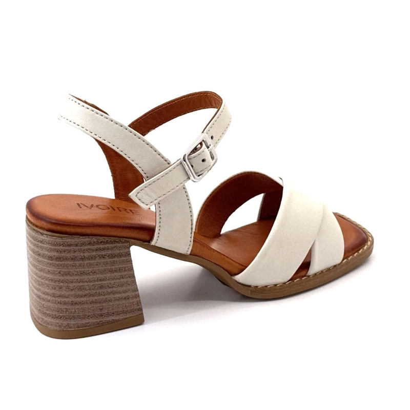 Ivoire 04-51-302 Cuir Crème 04-51-302 - CREMA Printemps Eté 2025