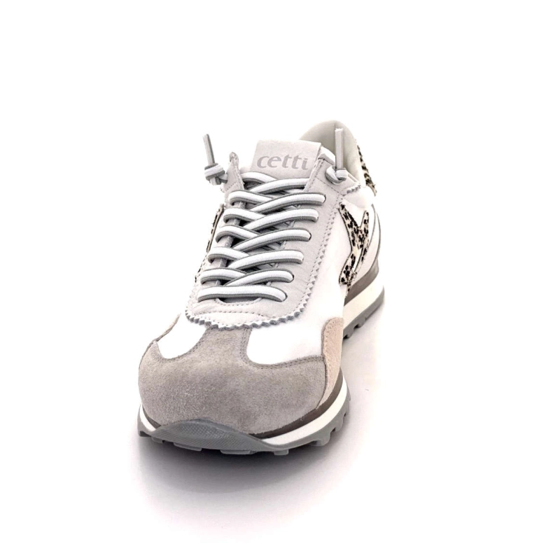 Cetti C1259 Daim Gris Beige & Textile Blanc C1259 SRA - ANTE MESH - WHITE Printemps Eté 2025