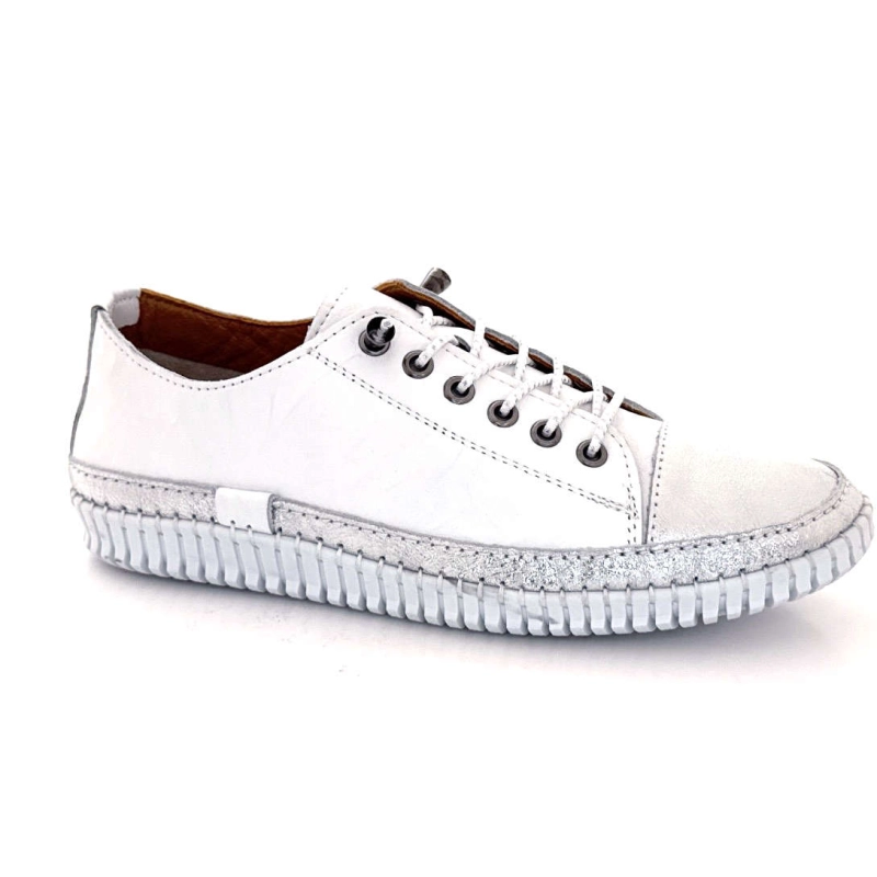 Ivoire 032 162 Cuir Blanc Argenté 032 162 - WHITE / SILVER Printemps Eté 2025