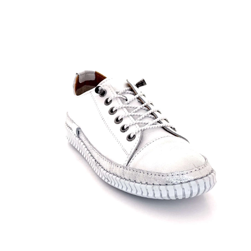 Ivoire 032 162 Cuir Blanc Argenté 032 162 - WHITE / SILVER Printemps Eté 2025