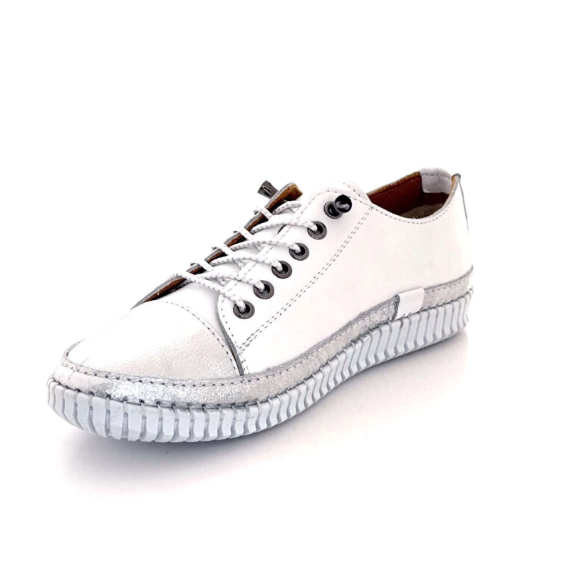 Ivoire 032 162 Cuir Blanc Argenté 032 162 - WHITE / SILVER Printemps Eté 2025