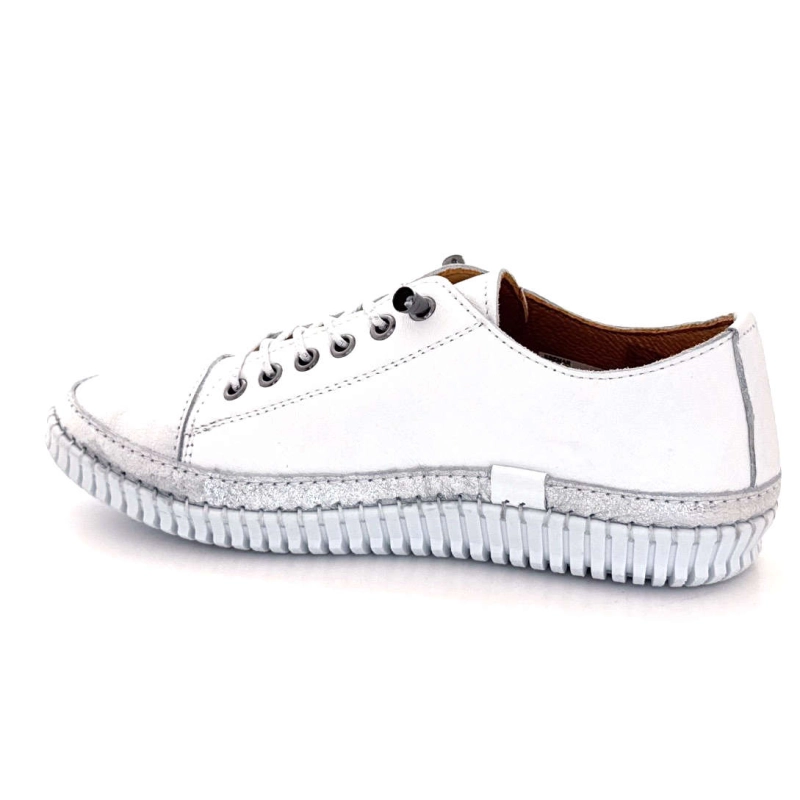 Ivoire 032 162 Cuir Blanc Argenté 032 162 - WHITE / SILVER Printemps Eté 2025