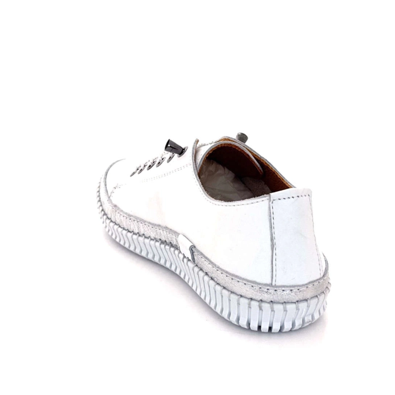 Ivoire 032 162 Cuir Blanc Argenté 032 162 - WHITE / SILVER Printemps Eté 2025