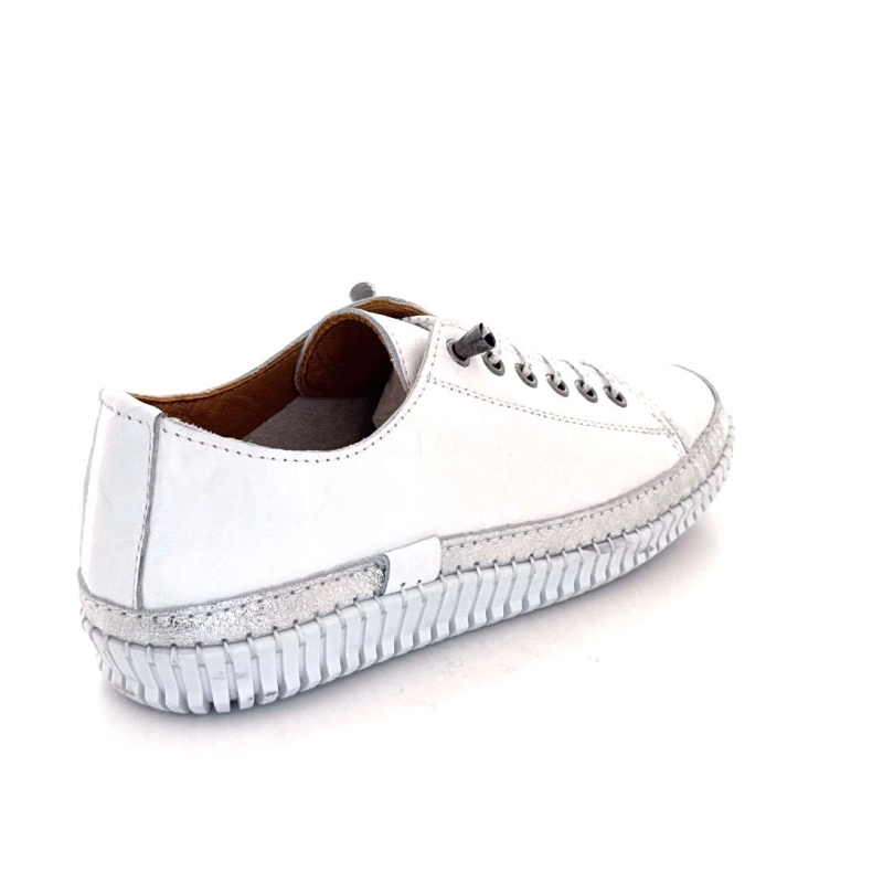 Ivoire 032 162 Cuir Blanc Argenté 032 162 - WHITE / SILVER Printemps Eté 2025