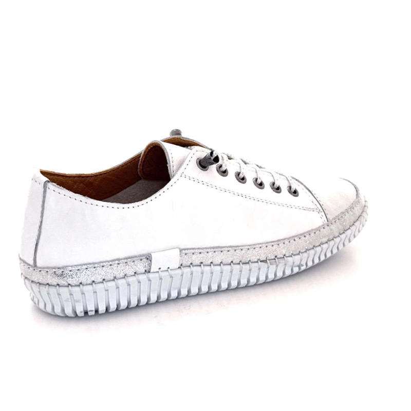 Ivoire 032 162 Cuir Blanc Argenté 032 162 - WHITE / SILVER Printemps Eté 2025