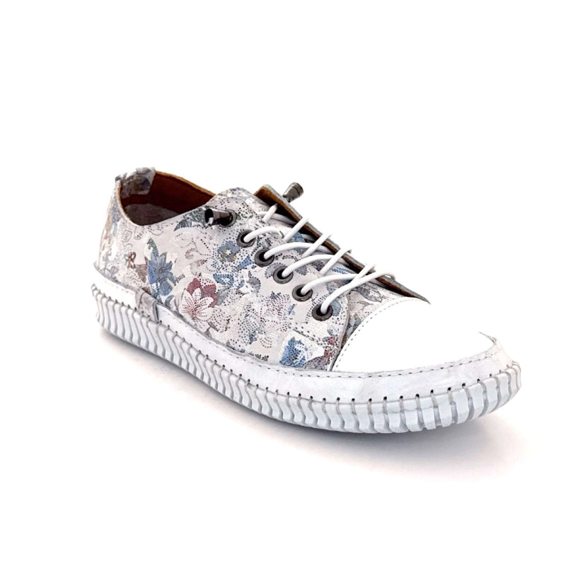 Ivoire 032 162 Cuir Blanc Floral 032 162 - FLOWER WHITE Printemps Eté 2025