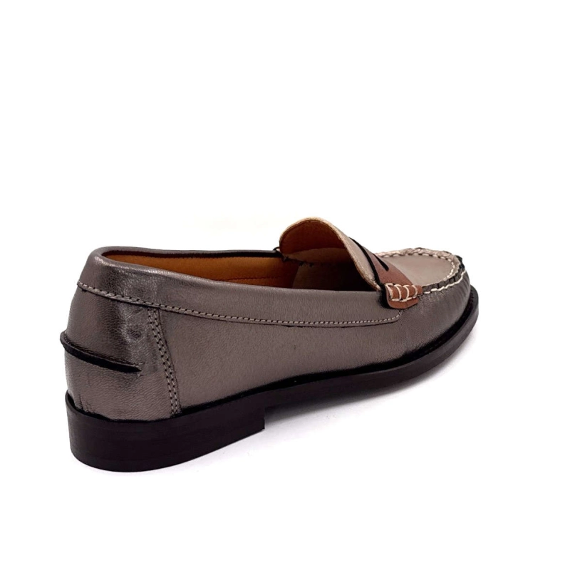 Ivoire 13373 Cuir Gris Métallique 13373 - GALAXY MATE - 8509 / 850 Printemps Eté 2025