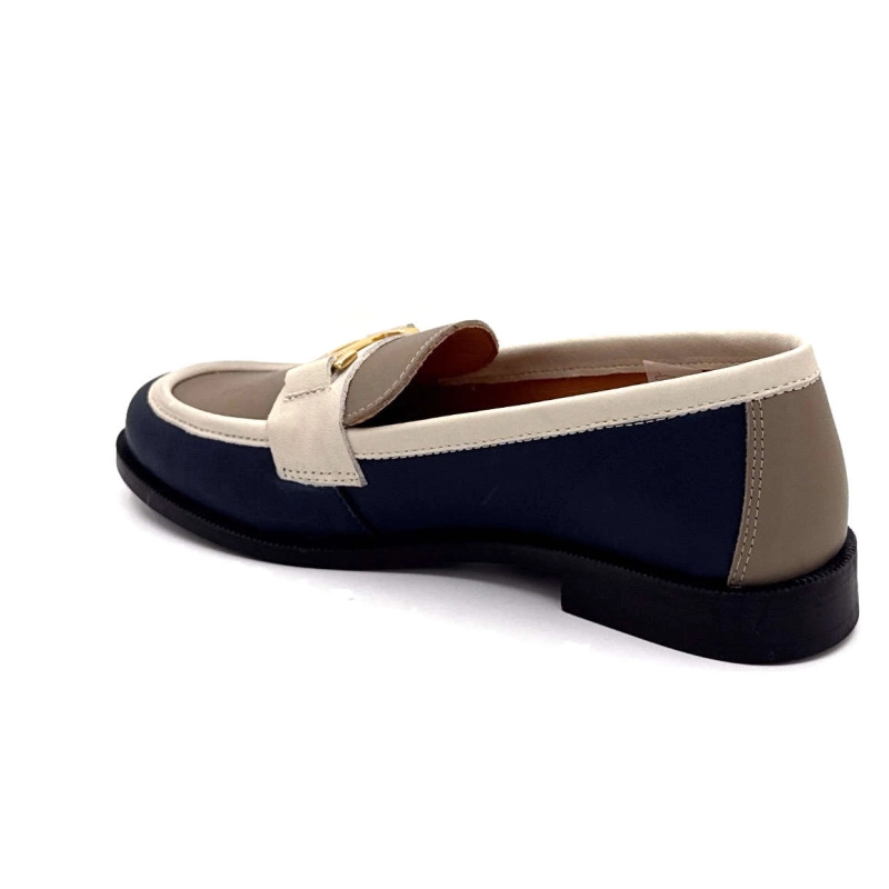 Ivoire 13584 Cuir Marine Crème Taupe 13584 - SAUVAGE - 6654 / 6618 /7 Printemps Eté 2025