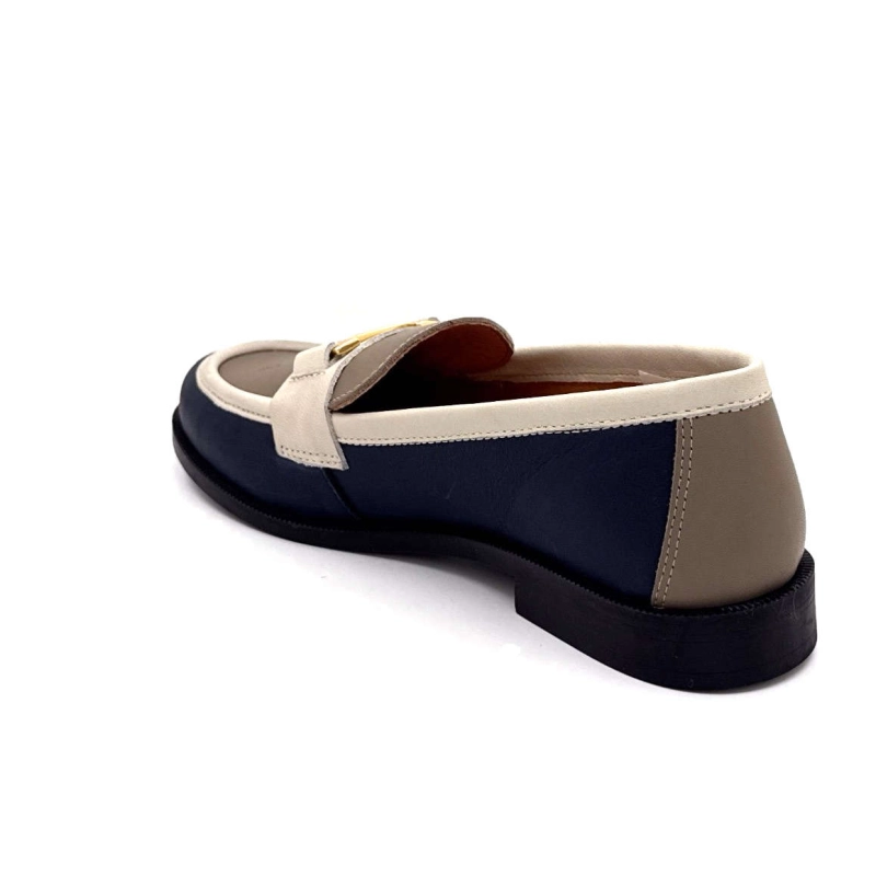 Ivoire 13584 Cuir Marine Crème Taupe 13584 - SAUVAGE - 6654 / 6618 /7 Printemps Eté 2025