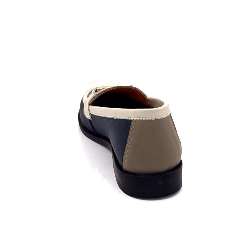 Ivoire 13584 Cuir Marine Crème Taupe 13584 - SAUVAGE - 6654 / 6618 /7 Printemps Eté 2025