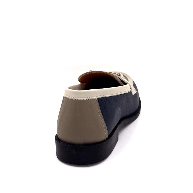 Ivoire 13584 Cuir Marine Crème Taupe 13584 - SAUVAGE - 6654 / 6618 /7 Printemps Eté 2025