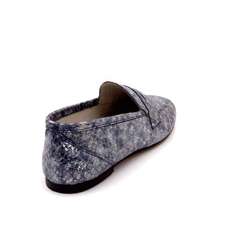 Ivoire 10648 Anilina Cuir Écailles Bleu Argenté 10648 ANILINA - MALIK - 8527 MAR Printemps Eté 2025