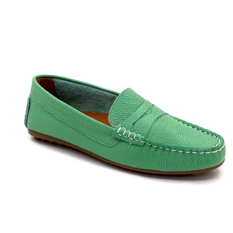 Ivoire 10322 Anilina Cuir Grainé Vert 10322 ANILINA STELLA - 8541 VERD Printemps Eté 2025