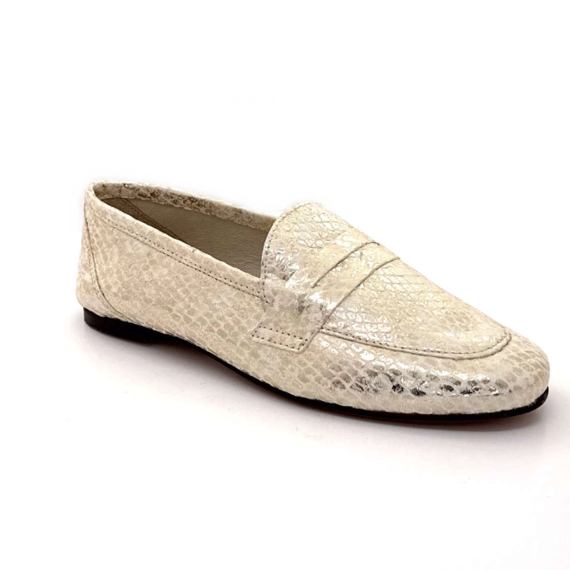 Ivoire 10648 Anilina Cuir Écailles Beige Doré 10648 ANILINA - MALIK - 8523 BEI Printemps Eté 2025