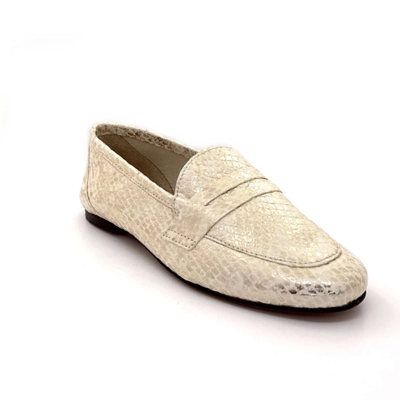 Ivoire 10648 Anilina Cuir Écailles Beige Doré 10648 ANILINA - MALIK - 8523 BEI Printemps Eté 2025