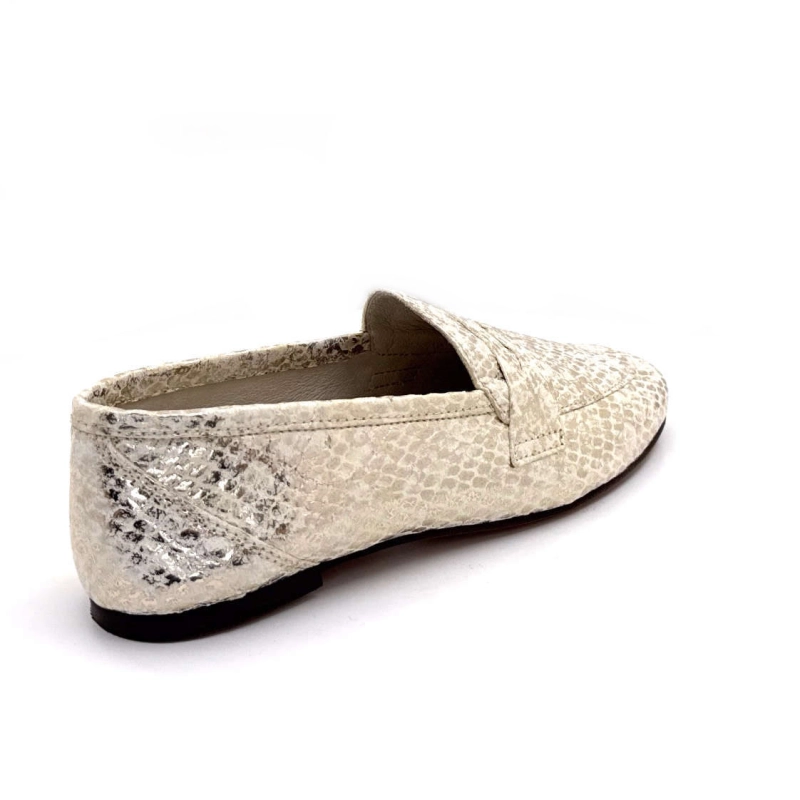 Ivoire 10648 Anilina Cuir Écailles Beige Doré 10648 ANILINA - MALIK - 8523 BEI Printemps Eté 2025