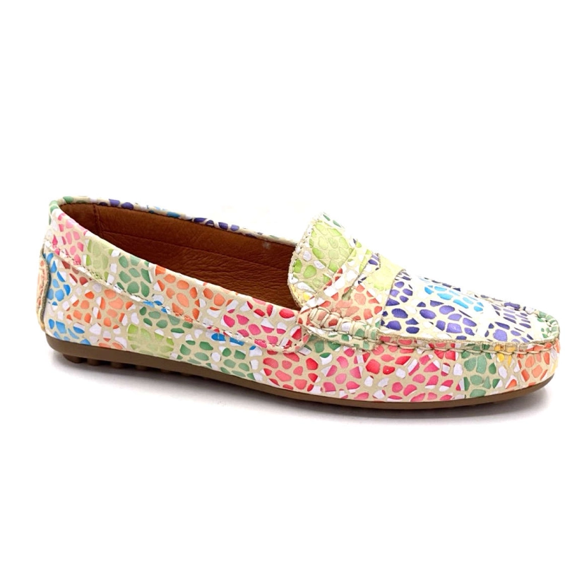 10322- anilina masai Ivoire Chaussures