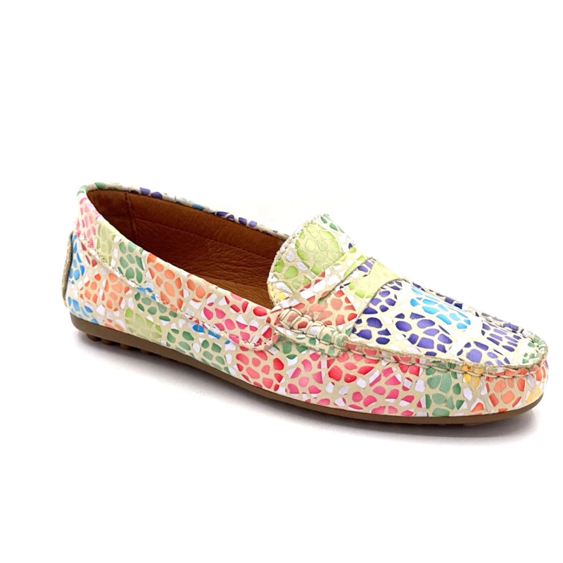Ivoire 10322 Anilina Cuir Beige Multicolore 10322- ANILINA MASAI - 7787 BEIG Printemps Eté 2025