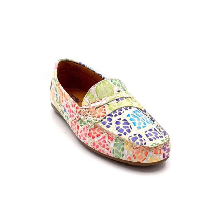Ivoire 10322 Anilina Cuir Beige Multicolore 10322- ANILINA MASAI - 7787 BEIG Printemps Eté 2025