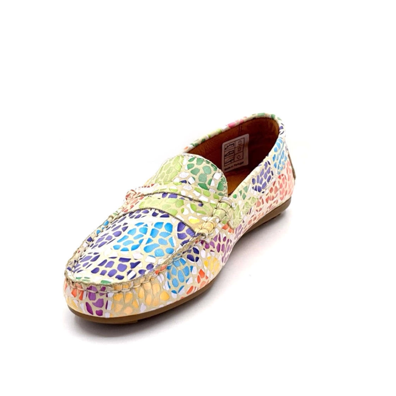 Ivoire 10322 Anilina Cuir Beige Multicolore 10322- ANILINA MASAI - 7787 BEIG Printemps Eté 2025