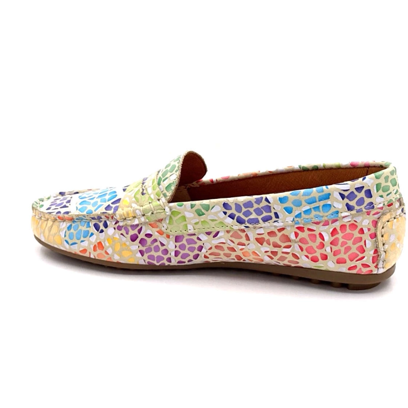 Ivoire 10322 Anilina Cuir Beige Multicolore 10322- ANILINA MASAI - 7787 BEIG Printemps Eté 2025