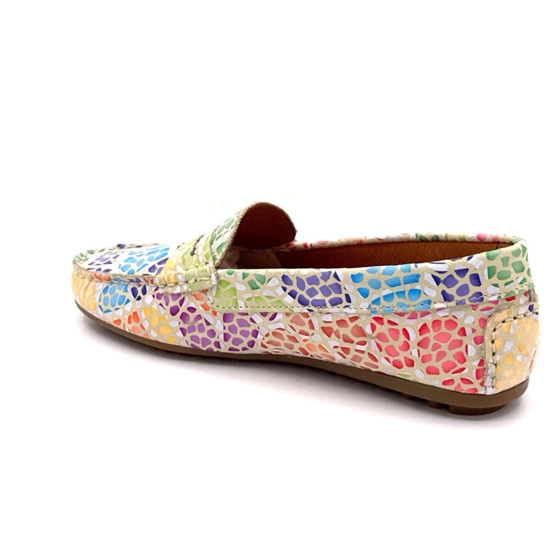 Ivoire 10322 Anilina Cuir Beige Multicolore 10322- ANILINA MASAI - 7787 BEIG Printemps Eté 2025
