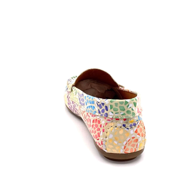 Ivoire 10322 Anilina Cuir Beige Multicolore 10322- ANILINA MASAI - 7787 BEIG Printemps Eté 2025