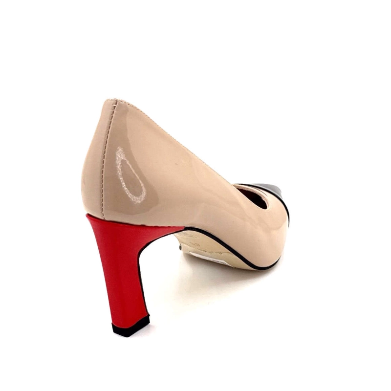 Ivoire 4923 Cuir Vernis Nude Noir & Rouge 4923 - V24 VERNICE - NEGRO - TRU Printemps Eté 2025