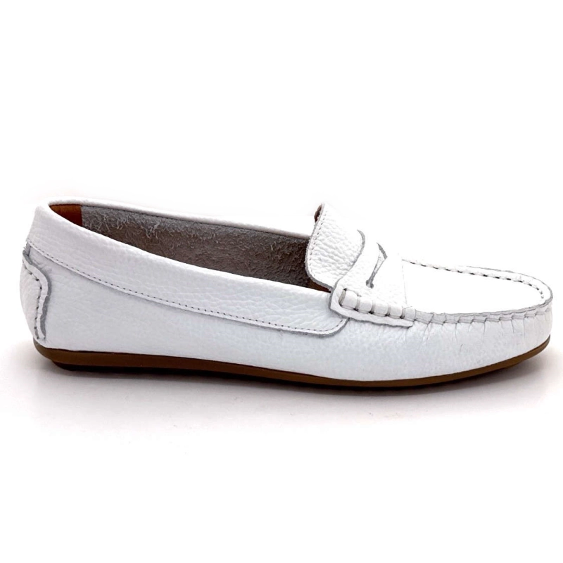 Ivoire 10322 Anilina Stella Cuir Grainé Blanc 10322 ANILINA STELLA - 8276 BRAN Printemps Eté 2025