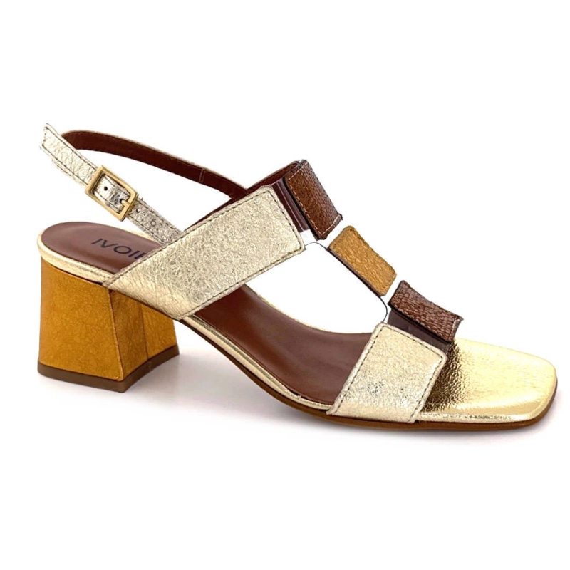 Ivoire B318 Caraibi Cuir Métal Or B318 CARAIBI 2 - CRAKELE PLATINO Printemps Eté 2025